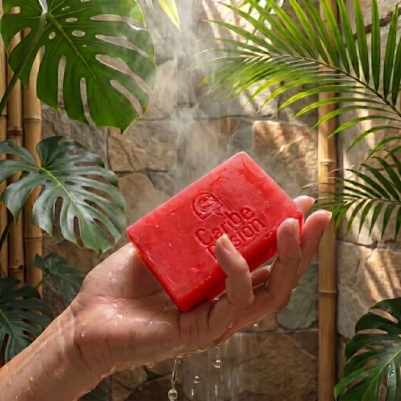 Natural rose and cinnamon soap