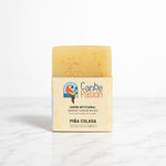 Jabón artesanal Piña Colada inspirado en la piña y el coco