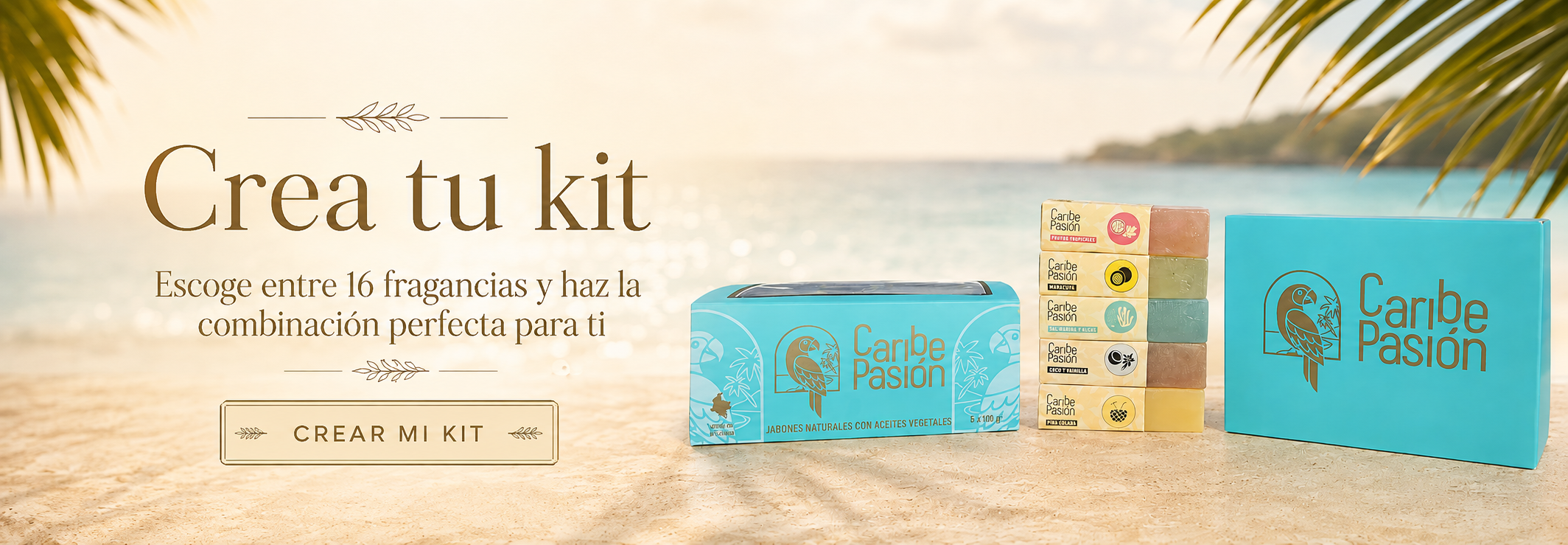 Crea tu kit de jabones Caribe Pasión con 5 o 10 fragancias