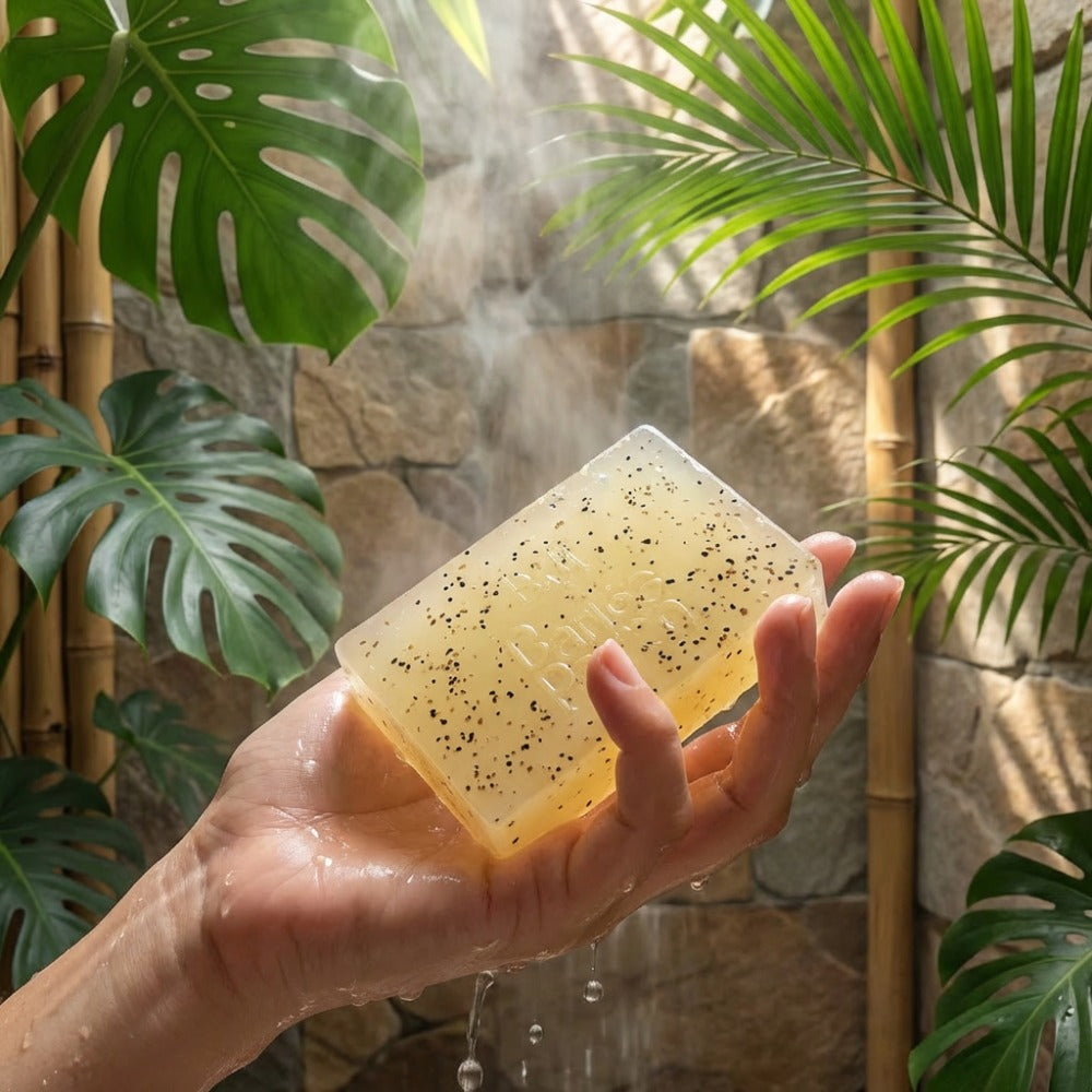 Jabón artesanal de maracuyá con extractos naturales