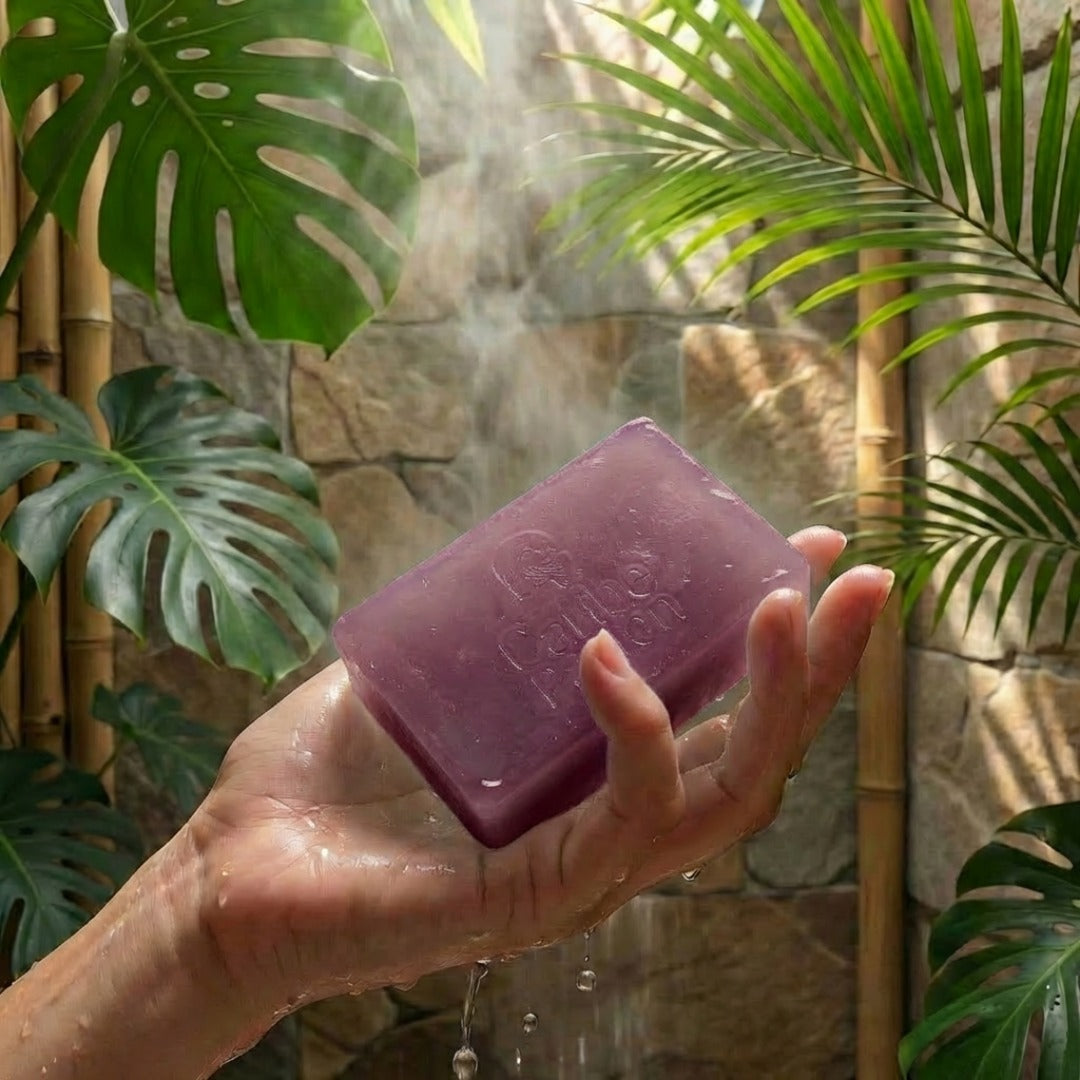 Jabón artesanal de orquídea de Caribe Pasión