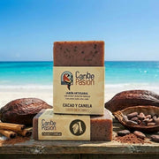 Jabón natural de cacao y canela de Caribe Pasión