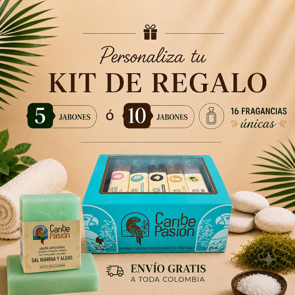 Natural soap with sea salt and algae